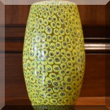 G06. Yellow glass vase. 